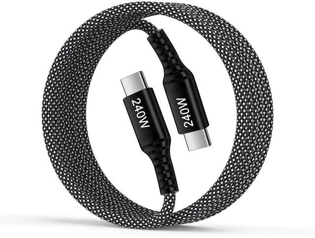 Main image of 240W USB C to USB C Cable Fast Charging for iPhone 17 Pro Max/Air/17 Pro/17/16e/16 Pro Max/16 Pro/16 Plus/16/15 Pro Max/15 Pro/15 Plus/15,6ft Type-C Phone Charger Cord Braided USBC for Samsung Galaxy