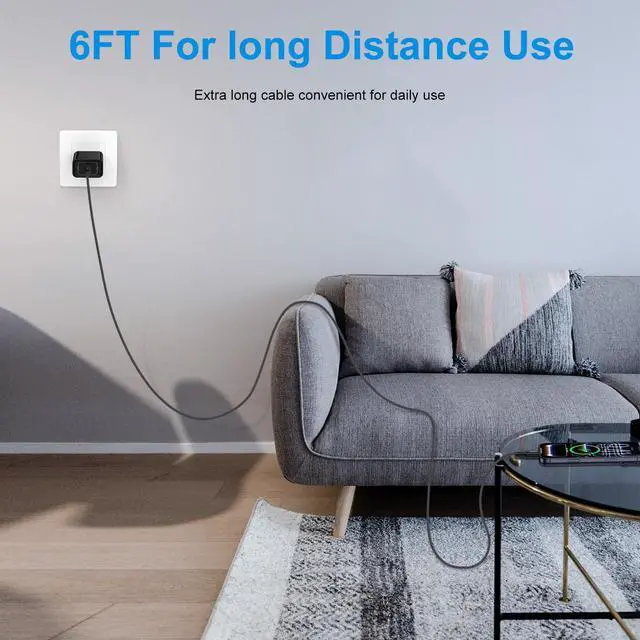 Alt view image 7 of 7 - 240W USB C to USB C Cable Fast Charging for iPhone 17 Pro Max/Air/17 Pro/17/16e/16 Pro Max/16 Pro/16 Plus/16/15 Pro Max/15 Pro/15 Plus/15,6ft Type-C Phone Charger Cord Braided USBC for Samsung Galaxy
