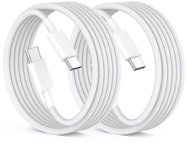 Main image of USB C to USB C Charging Cable for iPhone 17 16 15,2Pack 6FT Long 60W Type C to C Fast Charger Cord for Apple iPhone 17 Pro Max/17 Air/16 Pro Max/16/15 Plus/15 Pro Max,MacBook Pro/Air,iPad Pro12.9/11in