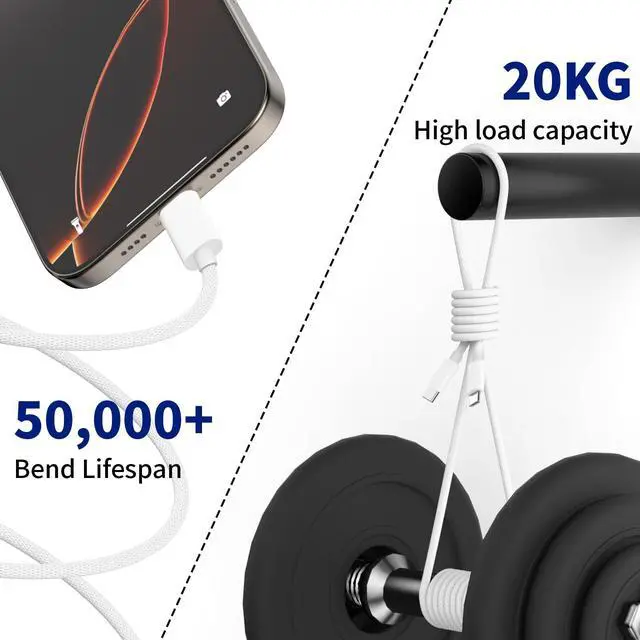 Alt view image 6 of 7 - USB C to USB C Charging Cable for iPhone 17 16 15,2Pack 6FT Long 60W Type C to C Fast Charger Cord for Apple iPhone 17 Pro Max/17 Air/16 Pro Max/16/15 Plus/15 Pro Max,MacBook Pro/Air,iPad Pro12.9/11in
