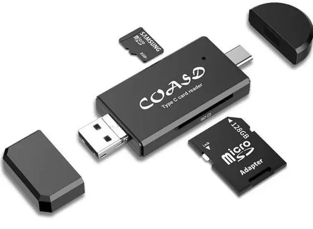 Main image of Memory Card Reader SD OTG Adapter and USB 3.0 Portable for SDXC, SDHC, SD, MMC, RS-MMC, Micro SDXC, Micro SD, Micro SDHC Card and UHS-I Card (Type C)