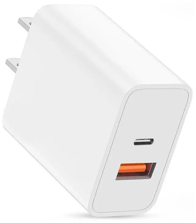 Main image of USB C Wall Charger Block,20W USB C&USB A Dual Port Charging Block Plug USB C Power Adapter Compatiblefor iPhone 17/17e /17 Pro Max/Air/16e/16 ProMax/16Plus/15/14/13/12/11/XS,iWatch,iPad Pro/Air/Mini