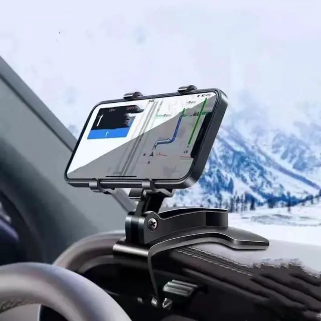 Alt view image 6 of 7 - Car Phone Holder, Dashboard Mount with 360-Degree Rotation, Universal Compatibility, Black