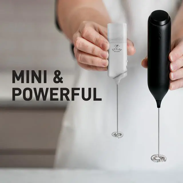 Alt view image 7 of 7 - Mini & Mighty Milk Frother Wand Powerful Handheld Coffee Frother, Battery Operated Drink Mixer Compact Pocket Size Detachable Whisk for Latte, Cappuccino, Matcha, Hot Chocolate