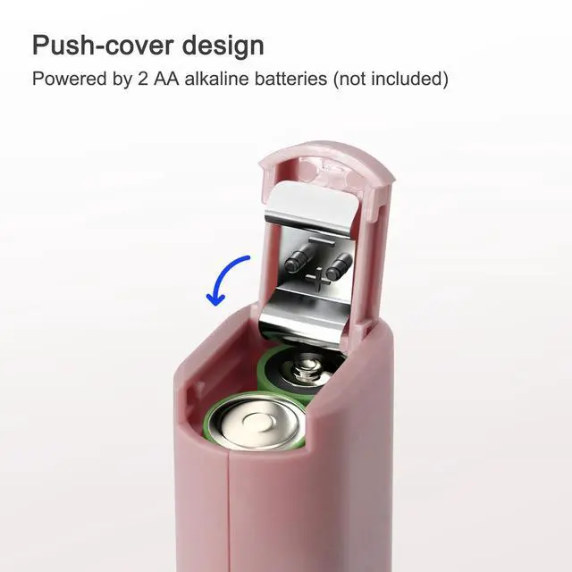 Alt view image 4 of 7 - Powerful Electric Milk Frother, Battery Operated Drink Blender, Foam Maker Mixer, Milk Frother Handled for Coffee, Latte, Matcha, Protein Powder (Pink)