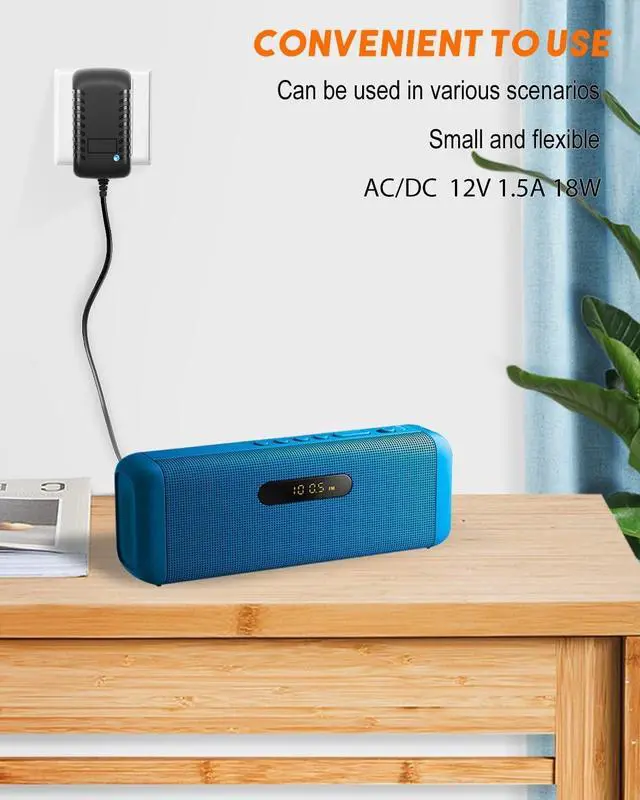 Alt view image 6 of 7 - 12V 1.5A Power Supply Adapter AC 100-240V to DC 12volt 18W 1.5amp Power Converter with 5.5x2.5mm/2.1mm DC Plug Transformers Switching for LED Light Strips, CCTV Security Cameras