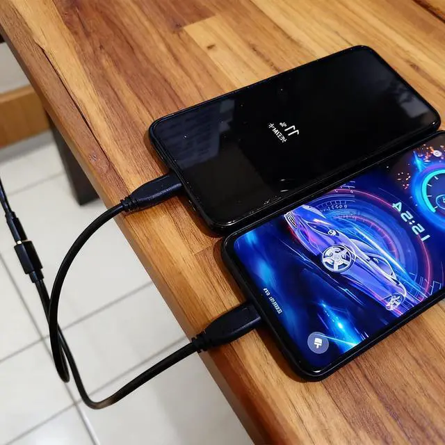 Alt view image 6 of 7 - USB C Splitter Charge Cable, 1 in 2 Out Type C Female to Dual Male Charging Y Adapter Power Only for Small Electronics 15W Fast Charger - Not Support Data Transfer (1 Feet / 30cm)