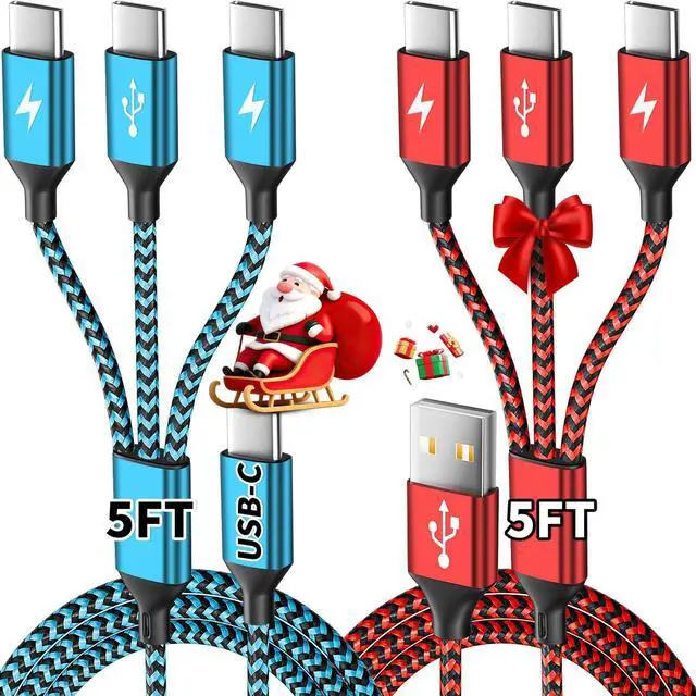 Alt view image 7 of 7 - USB A/C to USB C Multi Charging Cable, 3 in 1 Type C Phone Charger Cord