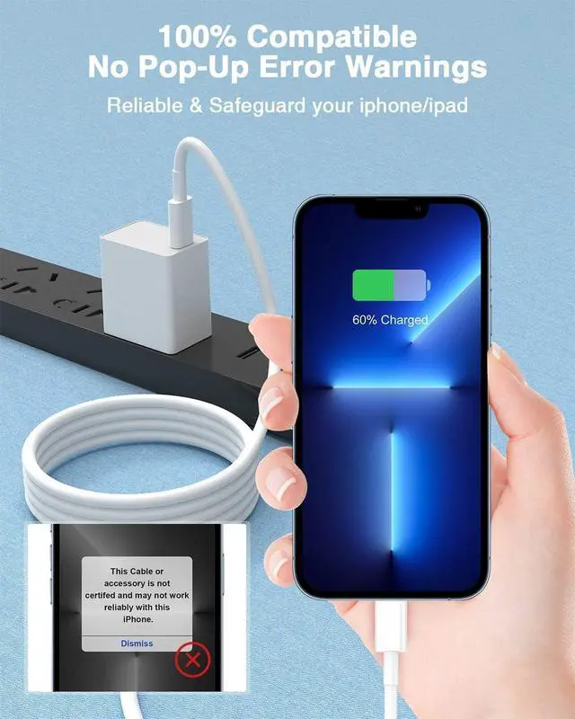 Alt view image 3 of 7 - USB C to Lightning Cable (2pack 3ft), Apple MFi Certified iPhone Fast Charger 1m, Power Delivery Original Type C Charging Cord for Apple iPhone 13/12/11 Pro/11/XS MAX/XR/8/7/6s Plus,iPad