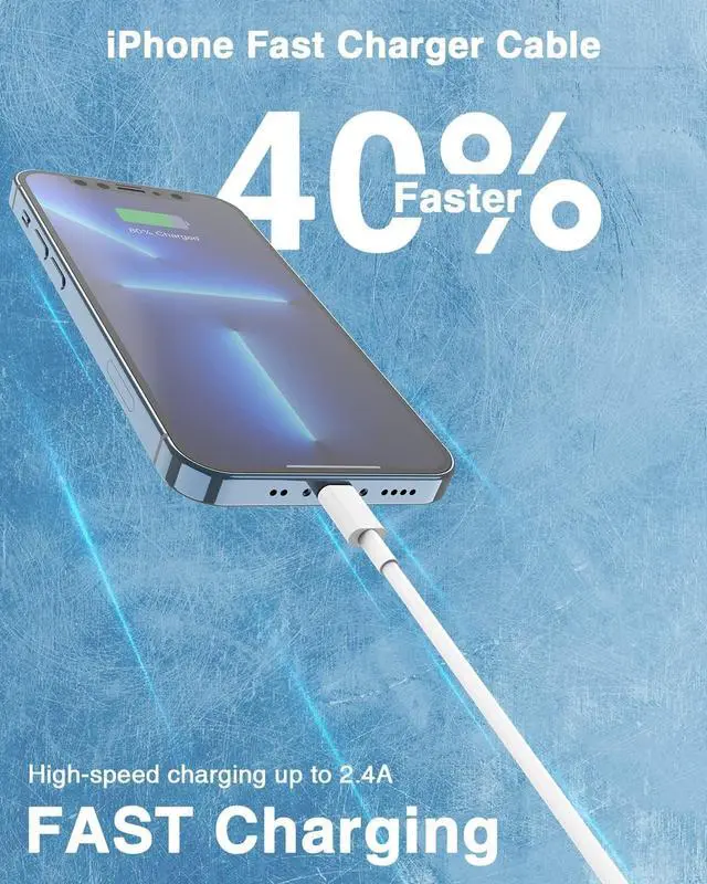 Alt view image 4 of 7 - USB C to Lightning Cable (2pack 3ft), Apple MFi Certified iPhone Fast Charger 1m, Power Delivery Original Type C Charging Cord for Apple iPhone 13/12/11 Pro/11/XS MAX/XR/8/7/6s Plus,iPad
