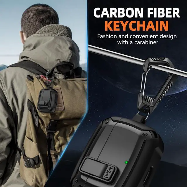 Alt view image 4 of 5 - for JBL Vibe Beam2 Case (2025) / for Vibe Beam Case (2023)/ for JBL Vibe 200TWS (2022) with Lock Clip & Cleaning Kit,Shockproof Protective Headphone Cover