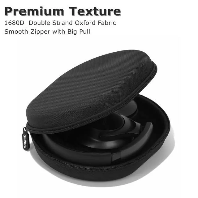 Alt view image 5 of 7 - Hard Shell Headphone Case Compatible with JBL Tune 720BT Wireless Over-Ear Headphones/Soundcore Anker Life Q20/Q20i Headphones, Bose QuietComfort Headphone, Portable Travel Carrying Case
