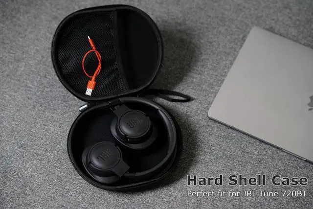 Alt view image 3 of 7 - Hard Shell Headphone Case Compatible with JBL Tune 720BT Wireless Over-Ear Headphones/Soundcore Anker Life Q20/Q20i Headphones, Bose QuietComfort Headphone, Portable Travel Carrying Case