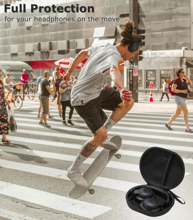 Alt view image 4 of 7 - Hard Shell Headphone Case Compatible with JBL Tune 720BT Wireless Over-Ear Headphones/Soundcore Anker Life Q20/Q20i Headphones, Bose QuietComfort Headphone, Portable Travel Carrying Case