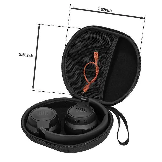 Alt view image 7 of 7 - Hard Shell Headphone Case Compatible with JBL Tune 720BT Wireless Over-Ear Headphones/Soundcore Anker Life Q20/Q20i Headphones, Bose QuietComfort Headphone, Portable Travel Carrying Case