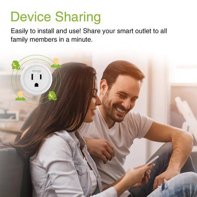 Alt view image 6 of 6 - Plug Mini, WiFi Smart Outlet Plug Compatible with Alexa and Google Home, Timer Outlet with APP Control, Smart Plugs Only Supports 2.4GHz Network, No Hub Required, ETL FCC Listed, White