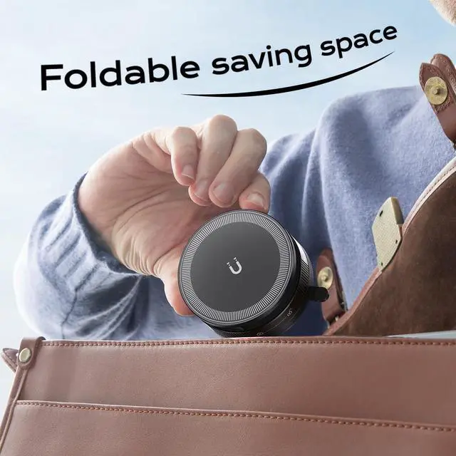Alt view image 7 of 7 - Nano Gel Car Phone Holder, 360°Rotation Adjustable Magnetic Cellphone Mount Foldable Car Phone Stand Strong Suction Phone Holders for Car/Makeup/Gym/Mirror,Fit for All Magsafe Smartphones