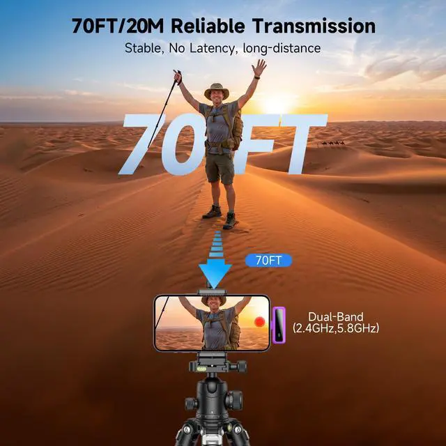 Alt view image 5 of 6 - Wireless Lavalier Microphone for iPhone - iPad, Android Phone Computer, Mini Microphone for Live Streaming, Video Recording, Outdoor or Indoor Interviews, YouTube, TikTok, Vlog (Purple)