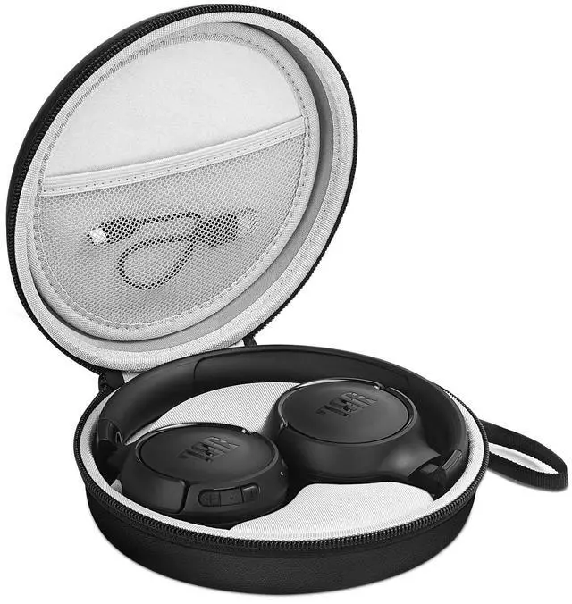 Main image of Headphone Case for JBL Tune 510BT 520BT, Hard Portable Headphone Carrying Case, Over Ear Headphone Storage Protective Case (Black)