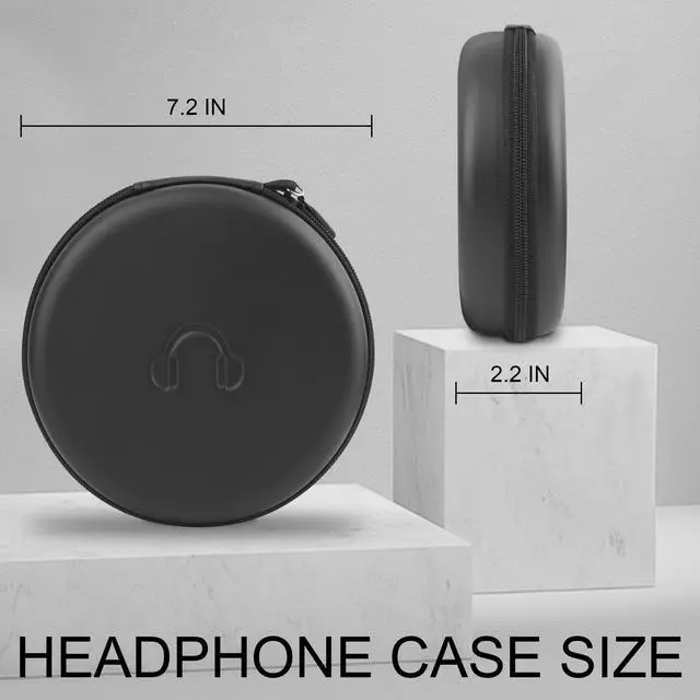 Alt view image 4 of 7 - Headphone Case for JBL Tune 510BT 520BT, Hard Portable Headphone Carrying Case, Over Ear Headphone Storage Protective Case (Black)