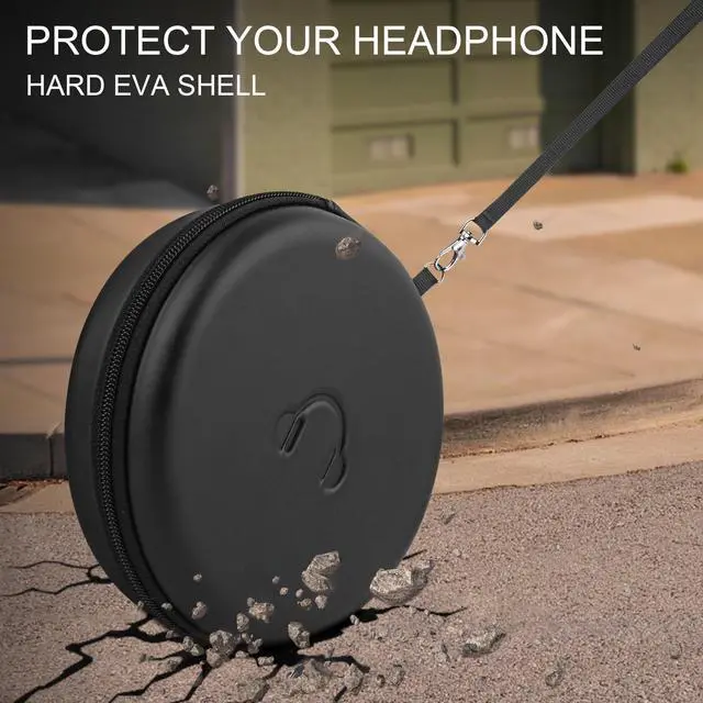 Alt view image 6 of 7 - Headphone Case for JBL Tune 510BT 520BT, Hard Portable Headphone Carrying Case, Over Ear Headphone Storage Protective Case (Black)