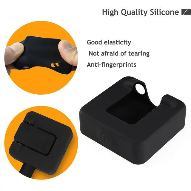 Alt view image 3 of 7 - Silicone Protect Case for RODE Wireless GO I II Microphone, Mic Silicone Case Cover for RODE Wireless GO 1 & 2 Accessories Microphone System (Black)