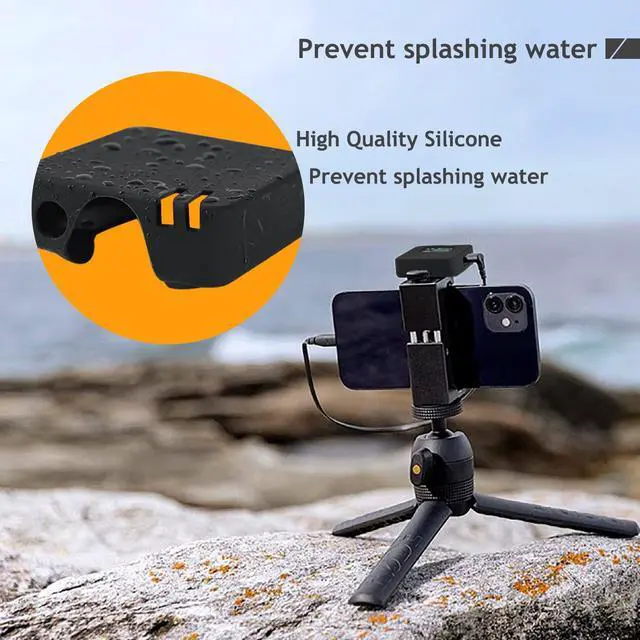 Alt view image 5 of 7 - Silicone Protect Case for RODE Wireless GO I II Microphone, Mic Silicone Case Cover for RODE Wireless GO 1 & 2 Accessories Microphone System (Black)