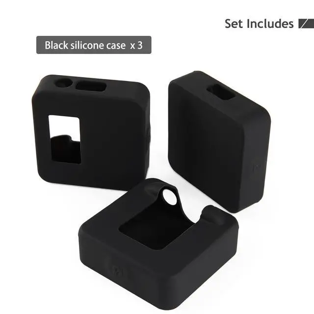 Alt view image 7 of 7 - Silicone Protect Case for RODE Wireless GO I II Microphone, Mic Silicone Case Cover for RODE Wireless GO 1 & 2 Accessories Microphone System (Black)