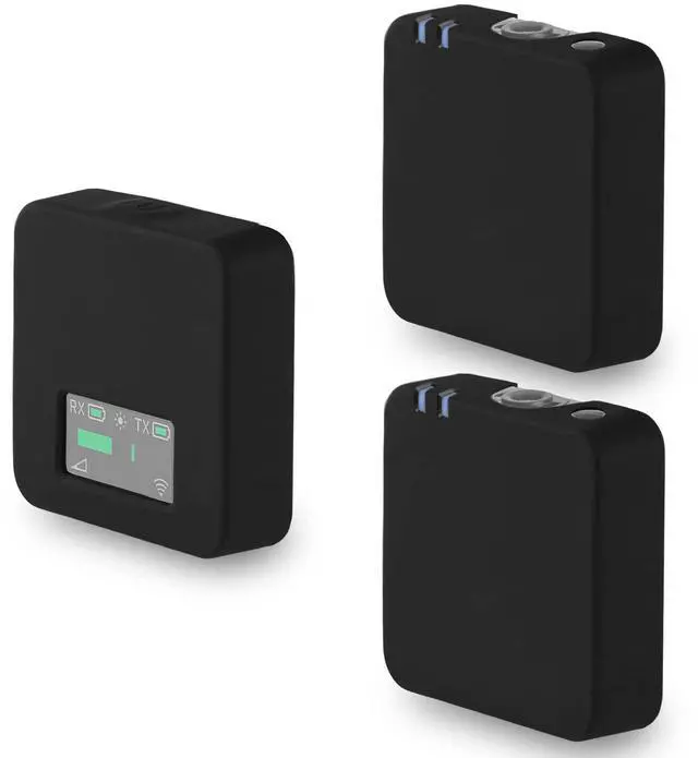 Main image of Silicone Protect Case for RODE Wireless GO I II Microphone, Mic Silicone Case Cover for RODE Wireless GO 1 & 2 Accessories Microphone System (Black)