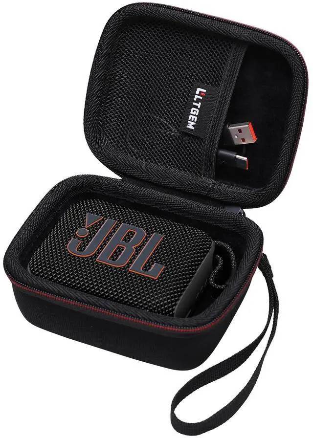 Main image of Case Compatible with JBL Go 4 / GO 5 / Go 3 Ultra-Portable Waterproof Speaker, Black