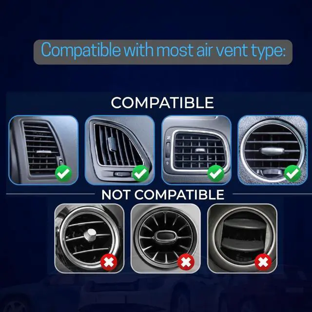 Alt view image 5 of 7 - Magnetic Car Phone Mount Air Vent Holder with Metal Ring