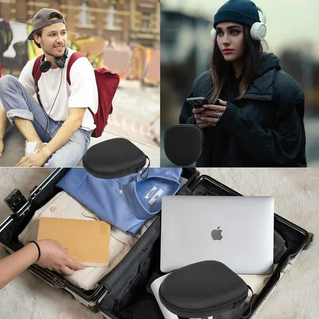 Alt view image 6 of 7 - Case Compatible with JBL Tune 510BT 520BT 720BT 770NC 660NC 670NC, and Sony WH-CH720N WH-CH520 Noise Canceling Wireless Headphones, Portable Travel Headphone Cases (Black)