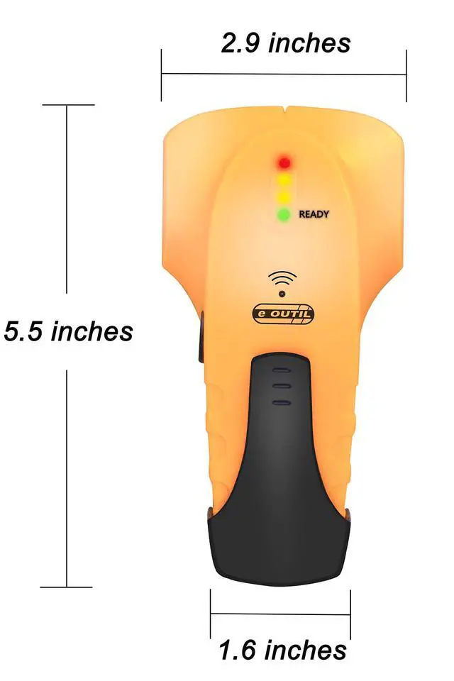 Alt view image 5 of 5 - Stud Finder Wall Scanner Wood and Metal Detector Sensor for 3/4 inch Thickness Wall (Yellow)