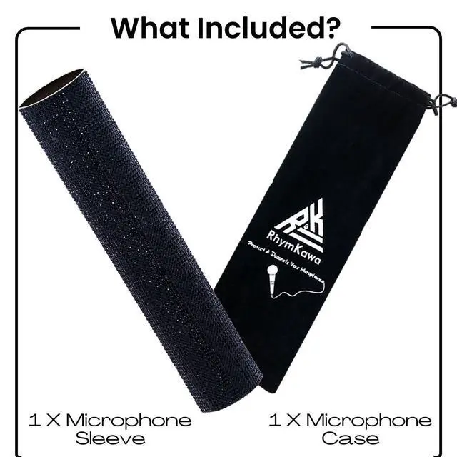 Alt view image 4 of 5 - Black Wireless Handheld Sleeve Customize Decor Compatible with Cordless Mic SM58 BETA58 PG58 and More Bling on Stage and Party Show