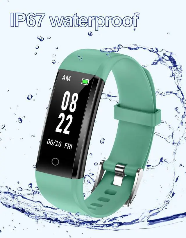 Alt view image 6 of 7 - Fitness Tracker Non Bluetooth Fitness Watch No App No Phone Required Waterproof Pedometer Watch with Steps Calories Counter Sleep Tracker for Men Women Parents (Green)