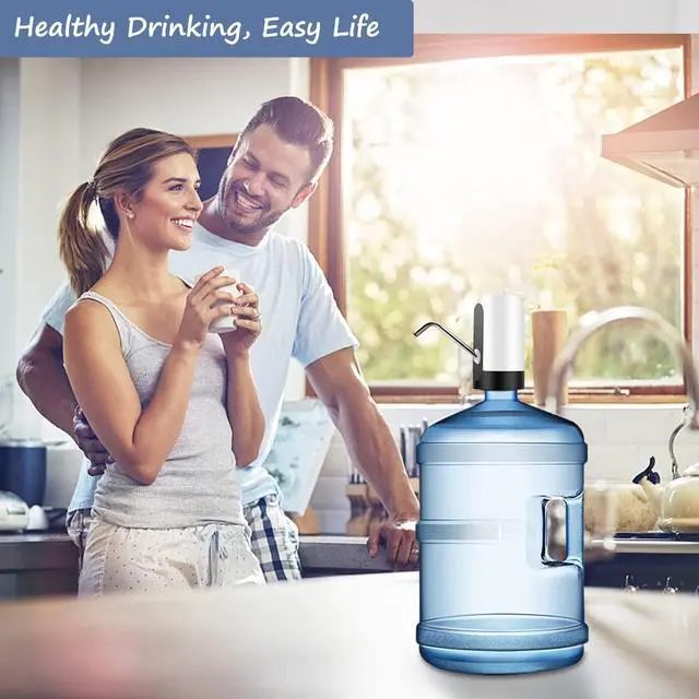 Alt view image 2 of 7 - Electric Drinking Water Bottle Pump, USB Charging Automatic Drinking Water Dispenser, 5 Gallon Water Pump Dispenser, Portable Water Jug Pump for Universal 2-5 Gallon Bottle, for Home, Office, Travel