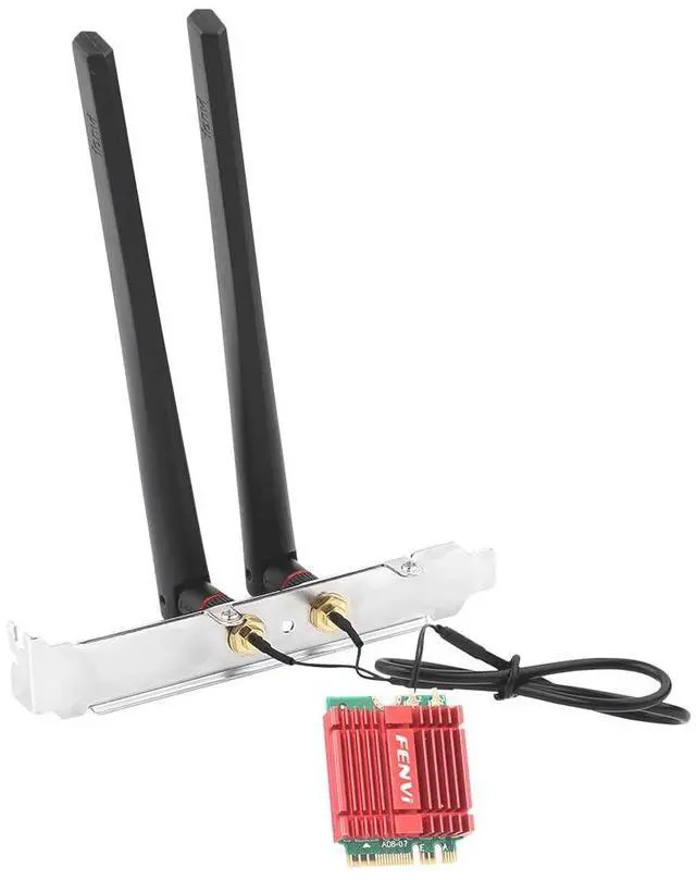 Main image of 6E Desktop Upgrade Kit with Intel AX210-5400Mbps Tri-Band 6GHz & BT 5.3 Includes M.2 2230 AX210NGW WiFi Card, High Gain Antennas, Low Profile Bracket for Windows 11/10