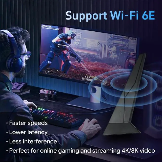 Alt view image 6 of 6 - Laptops WiFi 7 Antenna 2T2R WIFI6 Dual Band 2.4GHz 5GHz 6GHz RP-SMA for MSI Z790 Z790-A X670 X670E B760 B760M Z690 X570 B550 B460I B550I Motherboard Wi-Fi 6E for PC Desktop Computer