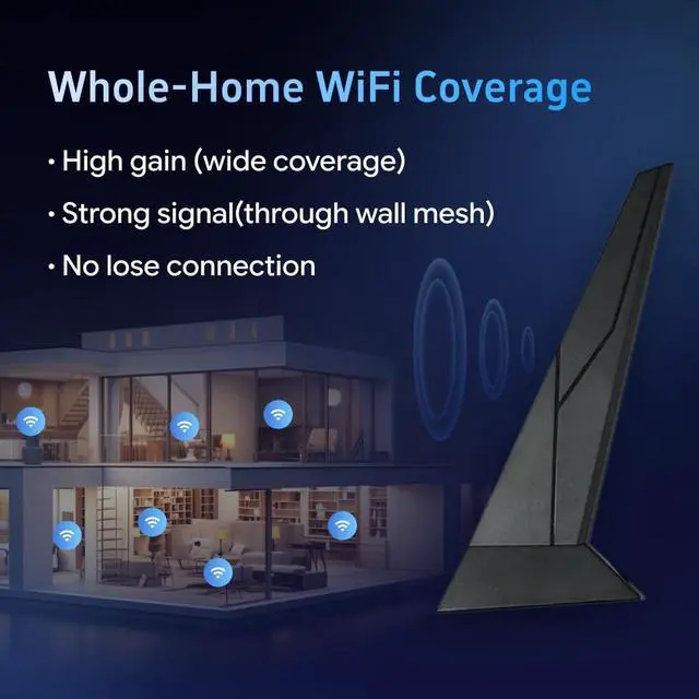 Alt view image 5 of 6 - Laptops WiFi 7 Antenna 2T2R WIFI6 Dual Band 2.4GHz 5GHz 6GHz RP-SMA for MSI Z790 Z790-A X670 X670E B760 B760M Z690 X570 B550 B460I B550I Motherboard Wi-Fi 6E for PC Desktop Computer