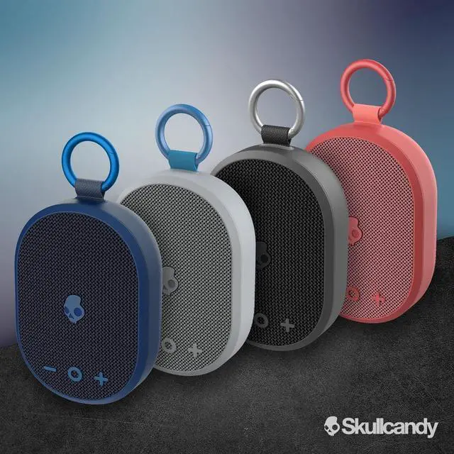 Alt view image 7 of 7 - Skullcandy Kilo XT Wireless Bluetooth Speaker - IPX7 Waterproof Mini Bluetooth Speaker with 24 Hour Battery, Downward Firing Passive Radiator, and True Wireless Pairing - Perfect for Outdoor (Red)