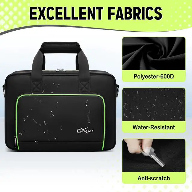 Alt view image 4 of 7 - DJ Controller Case Compatible for Hercules DJControl Inpulse 200 MK2/ 200, Padded DJ Bag with 14" Laptop Pocket, Soft Travel Case Compatible for Numark Party Mix II/Maschine Mikro Mk3/DDJ-200