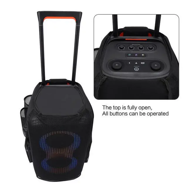 Alt view image 3 of 6 - Case Compatible with JBL PartyBox Stage 320 Speaker,Portable Speaker Dust Cover Storage Bag Fits for JBL PartyBox 310 for Outdoor Travel,Cover Only