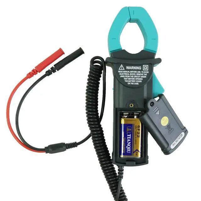 Alt view image 3 of 7 - AC/DC Clamp Meter Multimeter 400A True RMS Current Tester, Hall Effect Sensor, CAT III 600V, Low Battery Indicator, Auto Zero, 1mV/A and 10 mV/A Sensitivity
