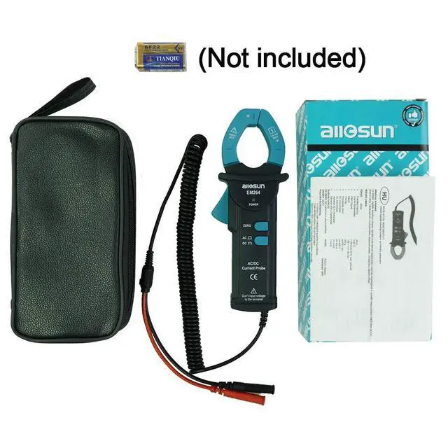 Alt view image 7 of 7 - AC/DC Clamp Meter Multimeter 400A True RMS Current Tester, Hall Effect Sensor, CAT III 600V, Low Battery Indicator, Auto Zero, 1mV/A and 10 mV/A Sensitivity