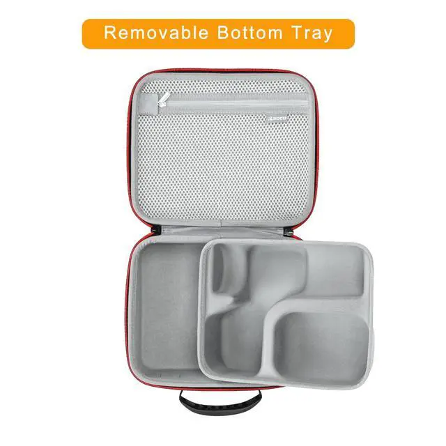 Alt view image 4 of 7 - Hard Case Compatible With Shure MV7+ / MV7X / MV6 / MV7 / MV7i Podcast Dynamic Microphone & Shure SM7B / SM7dB Vocal Dynamic Microphone - Black (Case Only)