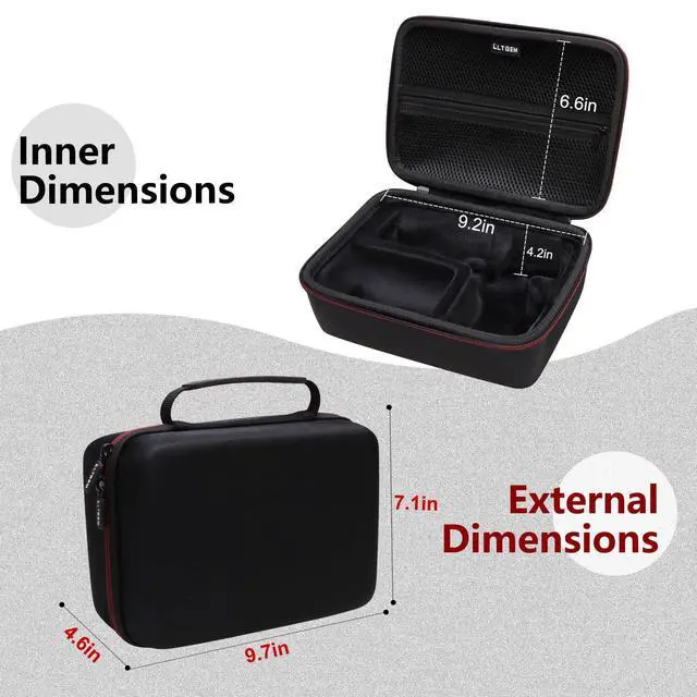 Alt view image 3 of 7 - LTGEM Case Compatible with Shure SM7B / MV7+ / MV7X / MX7I / MV7 Microphone(Case Only)