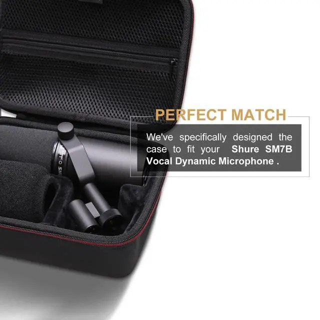 Alt view image 4 of 7 - LTGEM Case Compatible with Shure SM7B / MV7+ / MV7X / MX7I / MV7 Microphone(Case Only)