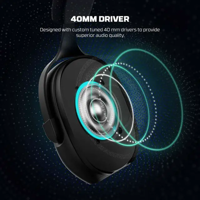 Alt view image 3 of 7 - Gaming Headset with 7.1 Virtual Surround Sound, Noise Cancelling Microphone, 40mm Drivers, USB Connection, in-Line Audio Control, Compatible with PC, PS4, PS5, Mac, Switch (White)