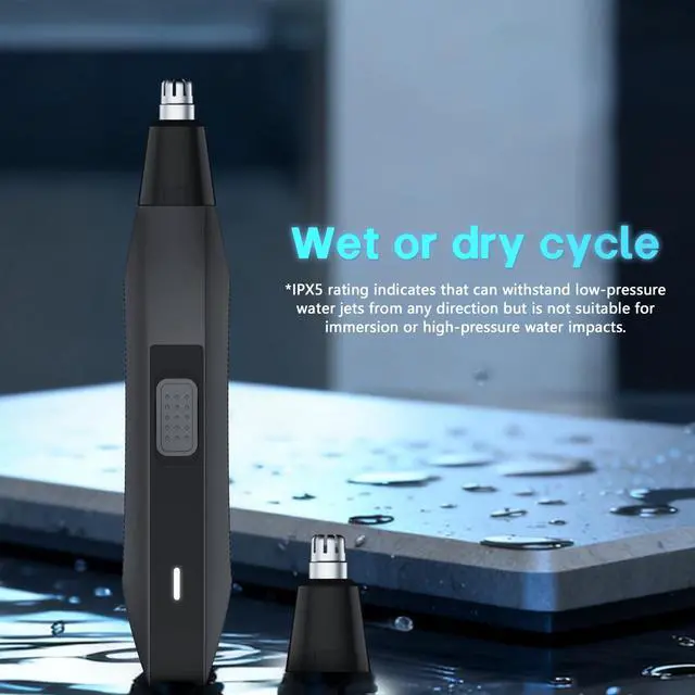 Alt view image 5 of 7 - Mens Nose Hair Trimmer,Painless Nose and Ear Hair Trimmer for Men,Powerful 8000RPM Motor,Easy to Clean,Wet/Dry Use,Portable