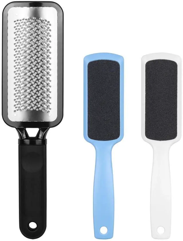 Main image of 3 Pieces Colossal Foot Files Kit Foot Scrubber Foot Rasp and Double-Sided Heel Files Pedicure Tools Callus Remover Stainless Steel Feet Scraper Foot Grater for Dead Skin